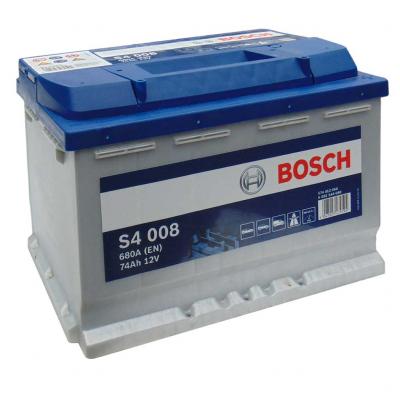 Bosch Silver S4 akkumulátor, 12V 74Ah 680A, EU J+, 0092S40080 magas